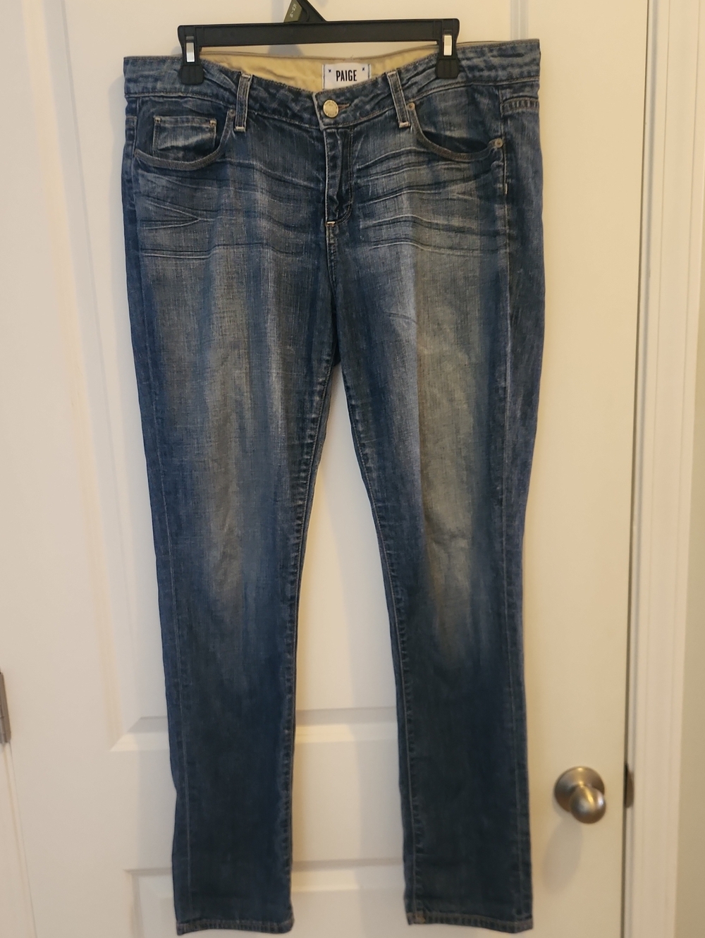 PAIGE Women's Blue Denim Jeans